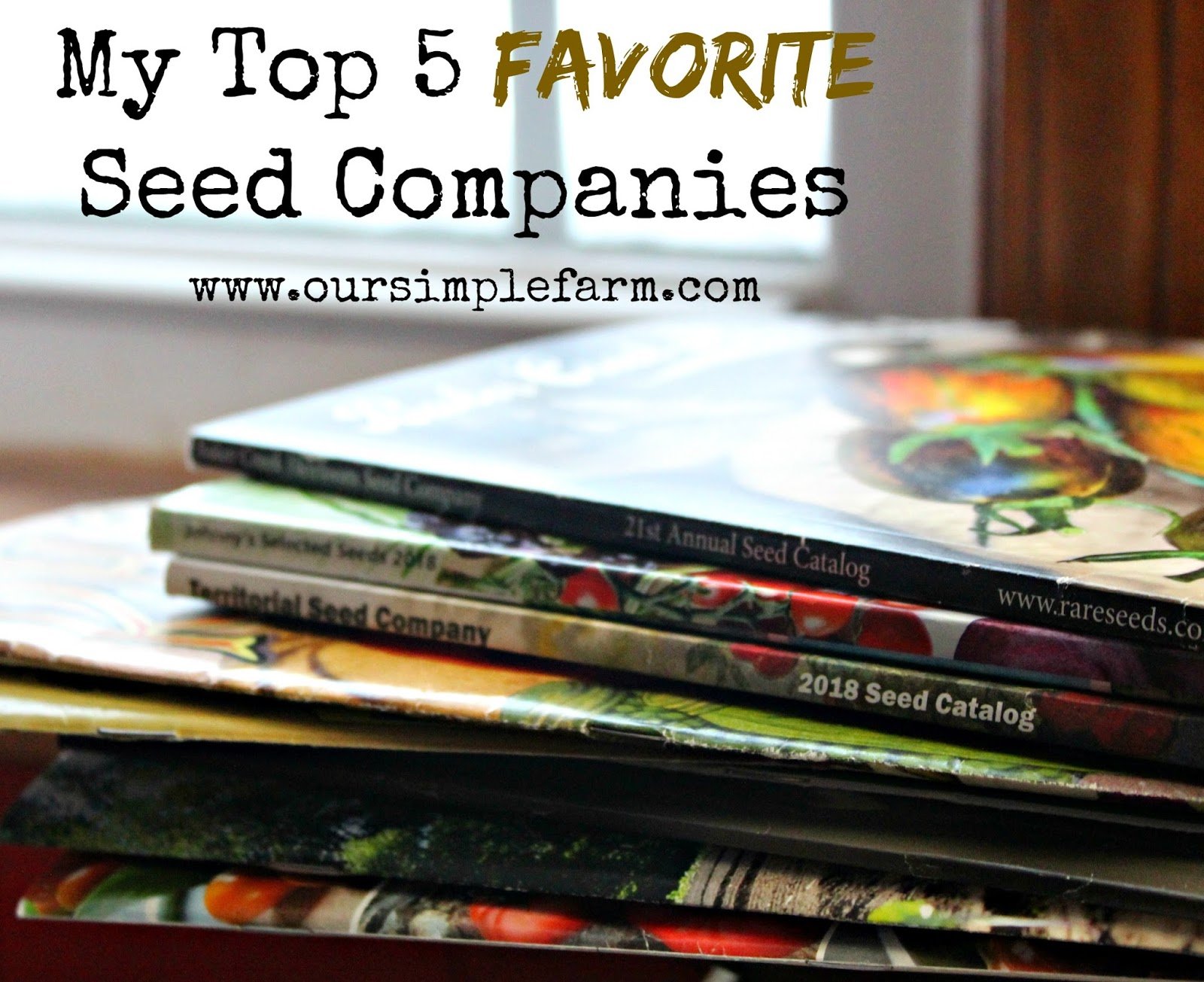 My Top 5 Favorite Seed Companies